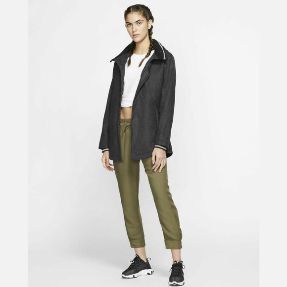 Hurley Winchester Women's Wool Peacoat Jacket Heather Black - Picture 5 of 10